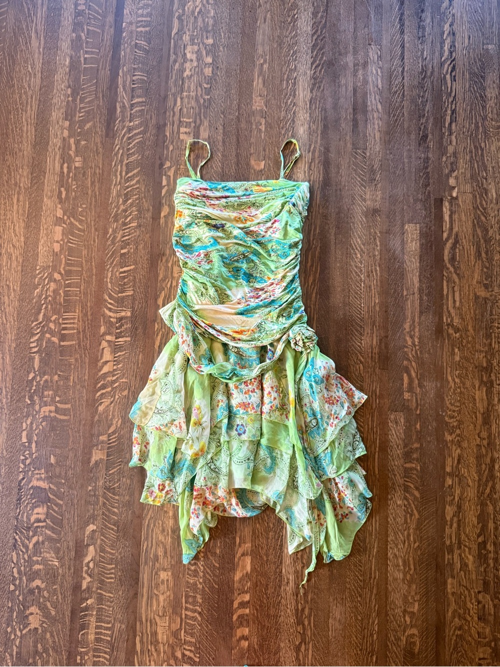 RARE Rene Derhy Green Fairy Dress- size small